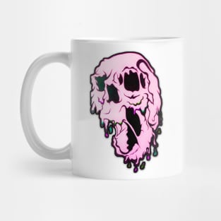 Pink Melting Skull Mug